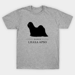 Lhasa Apso Black Silhouette T-Shirt